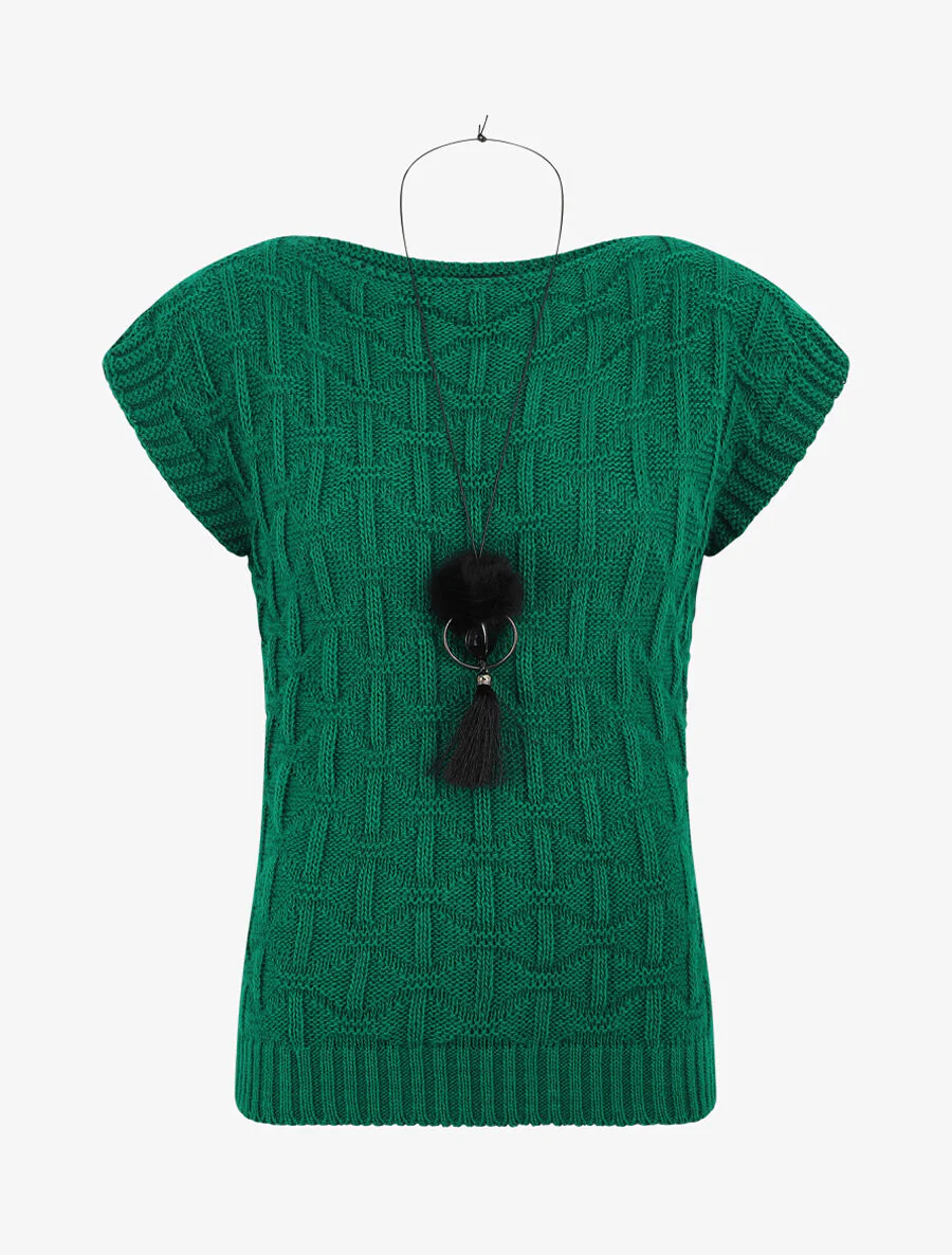 Pull uni sans manches - Vert