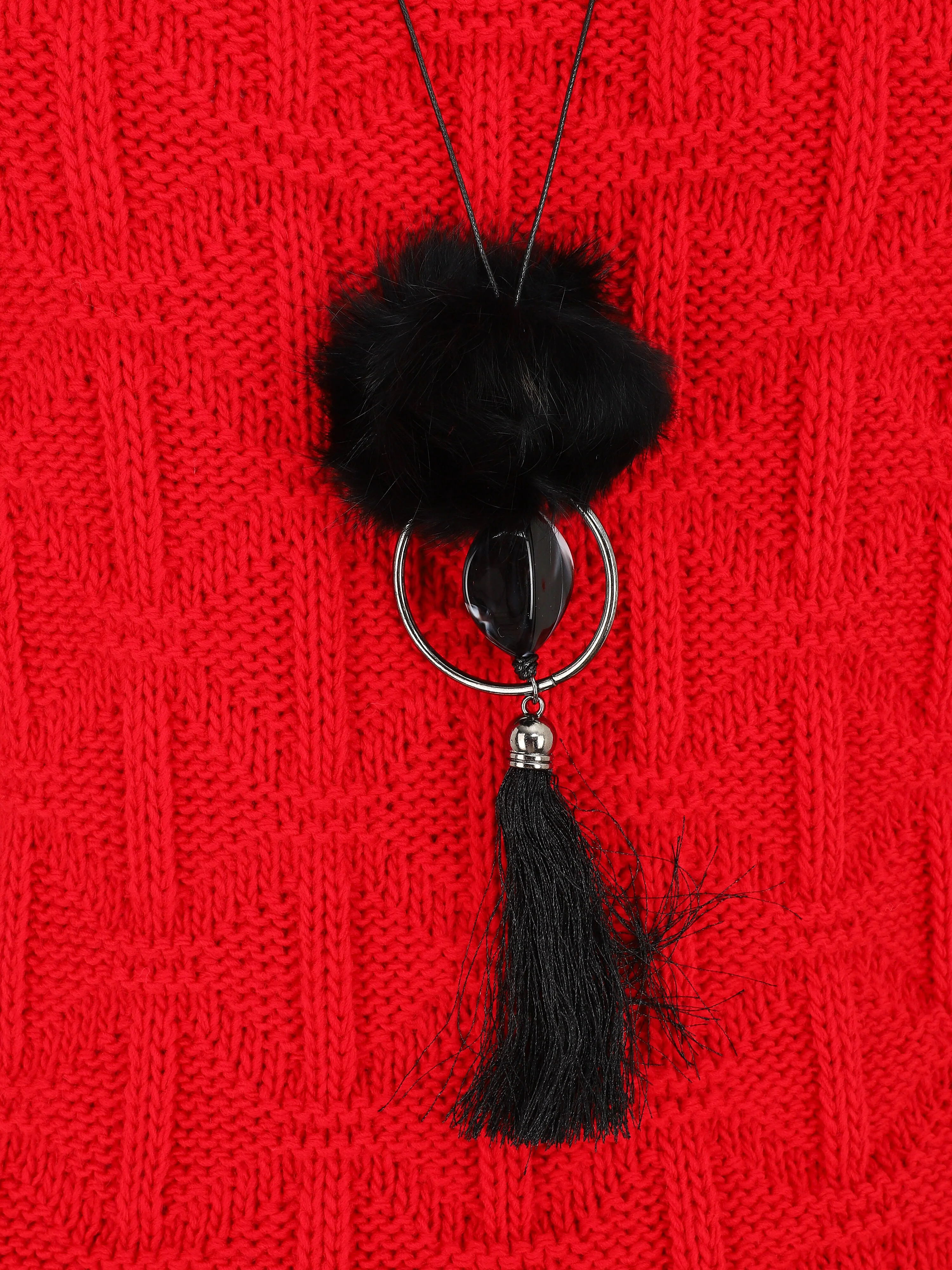 Pull uni sans manches - Rouge - Image 3