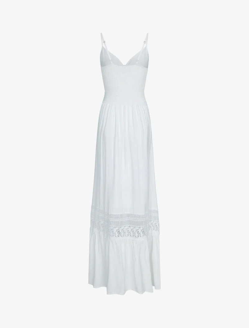 Robe à bande en crochet graphique - ecru - Image 2