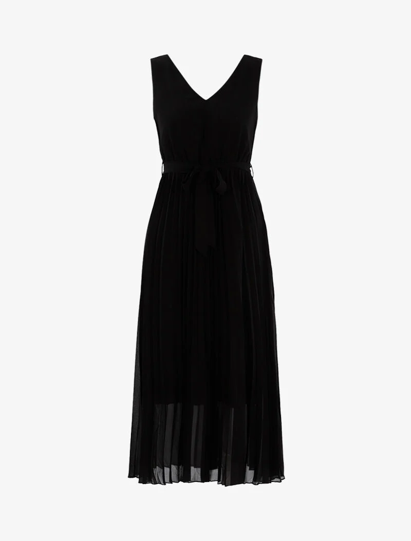 Robe à bas gaufré - noir