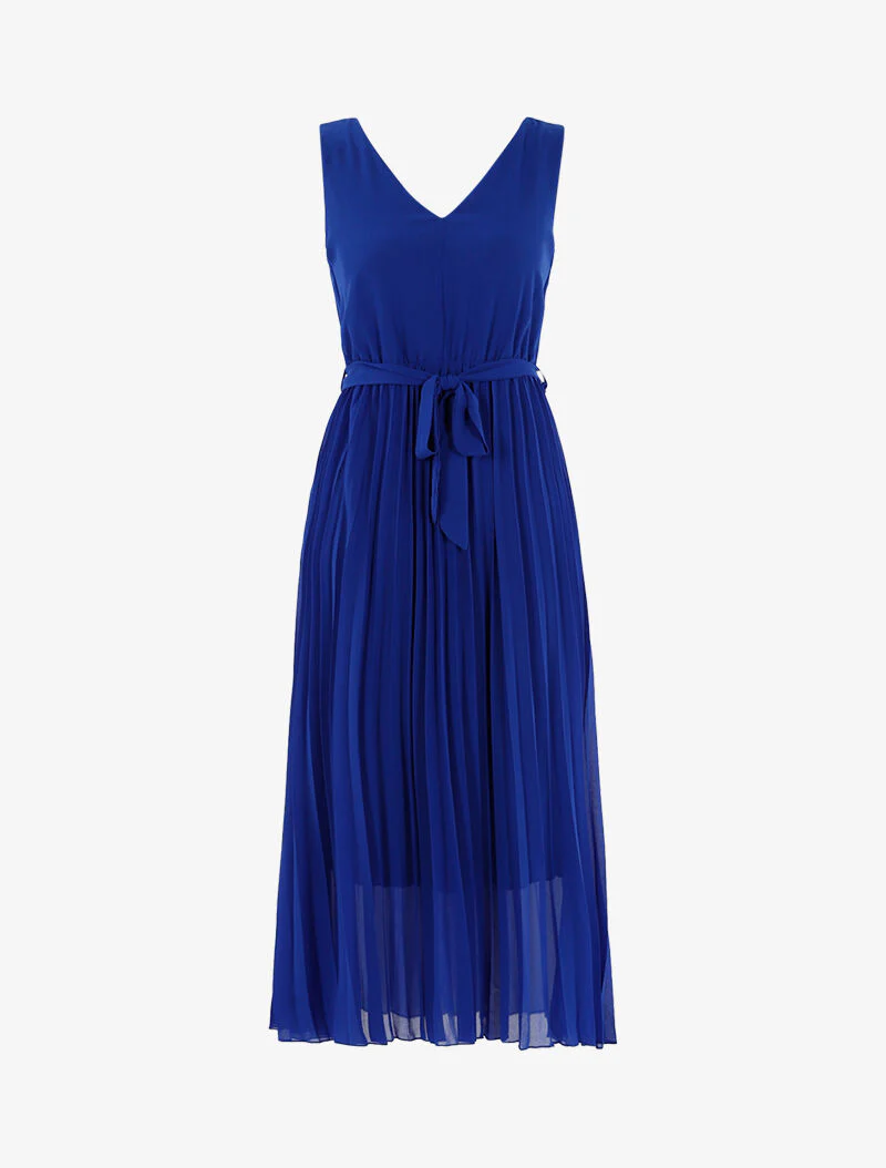 Robe à bas gaufré - bleu électrique