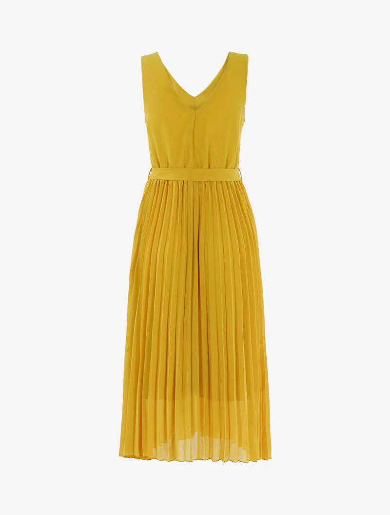 Robe à bas gaufré - jaune - Image 2