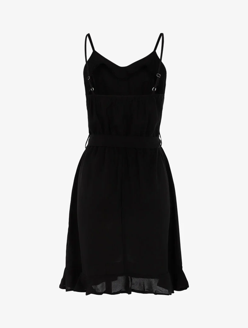 Robe à boutons décoratifs - noir - Image 2