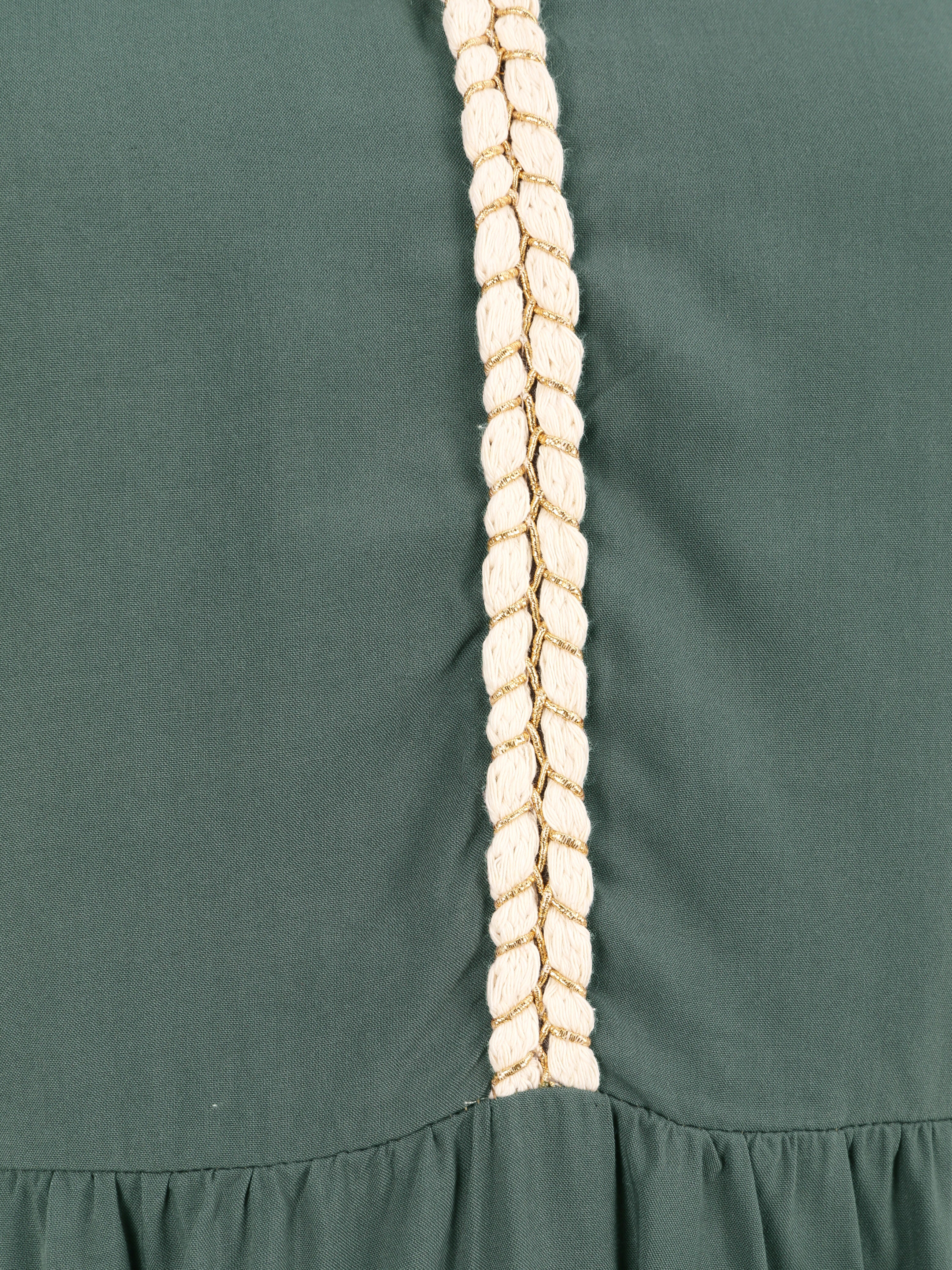Robe à bretelles style cordes - Kaki - Image 3