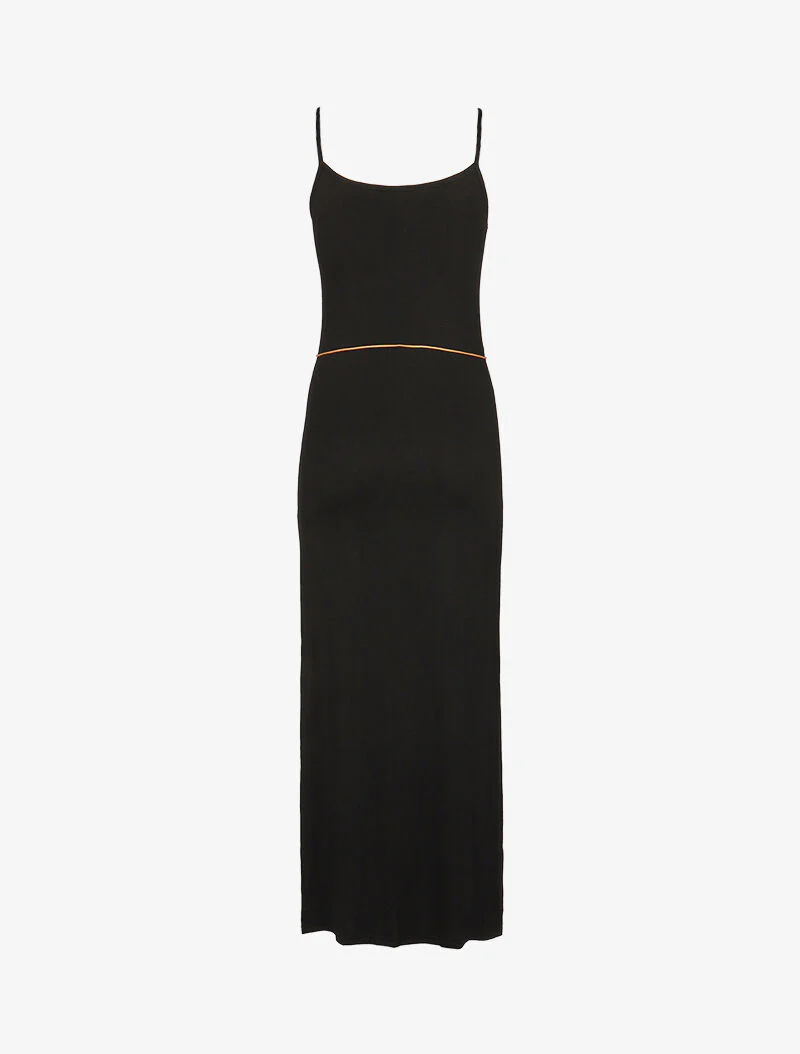 Robe à côtés fendus - noir - Image 2