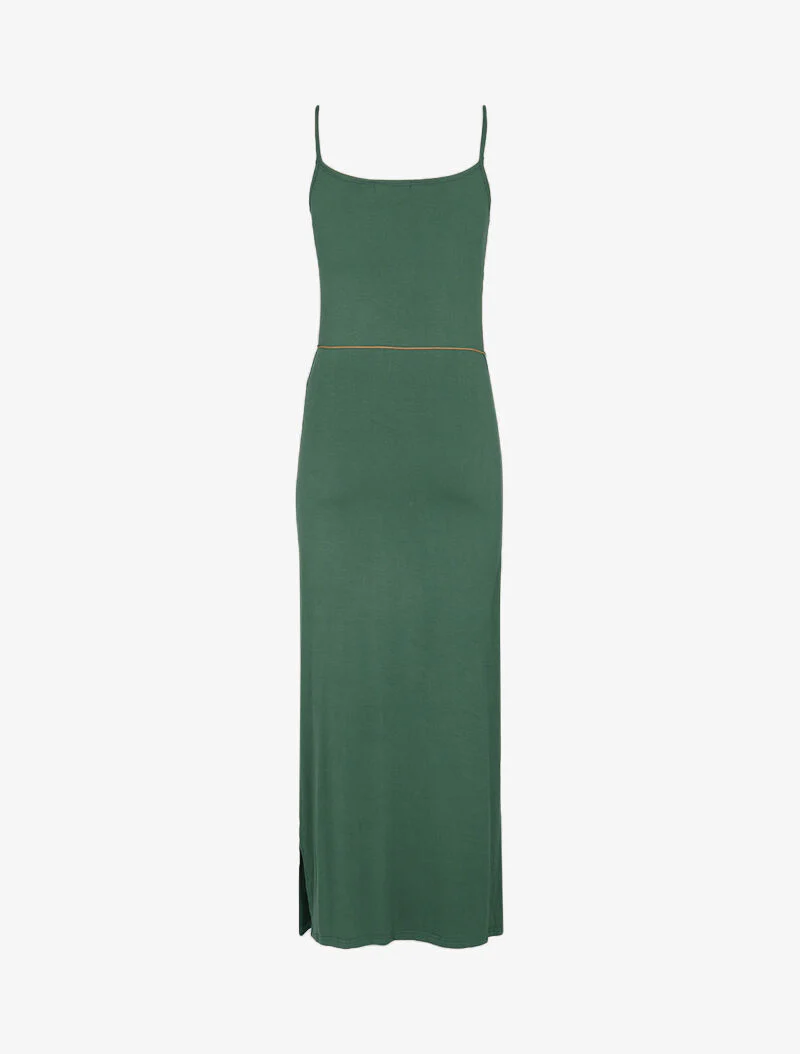 Robe à côtés fendus - vert - Image 2