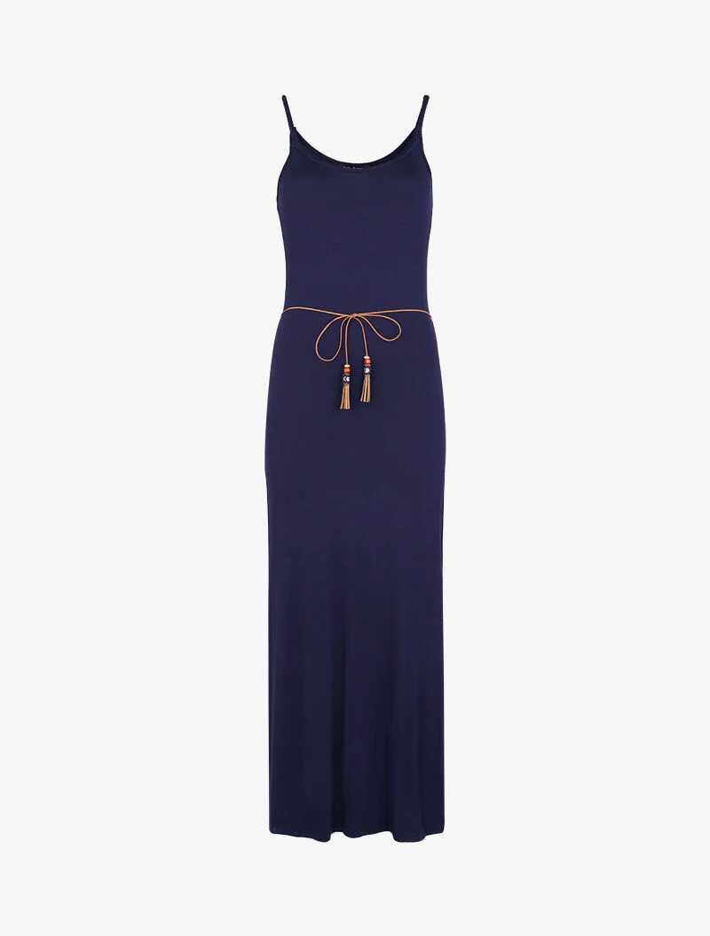 Robe à côtés fendus - marine