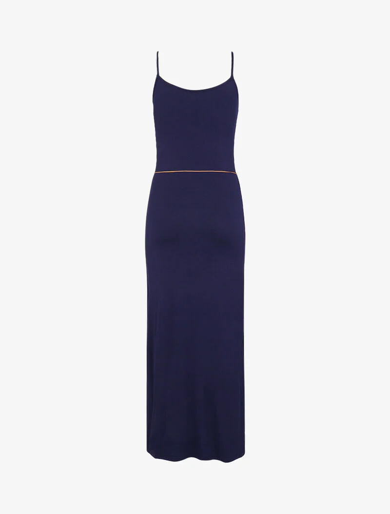Robe à côtés fendus - marine - Image 2