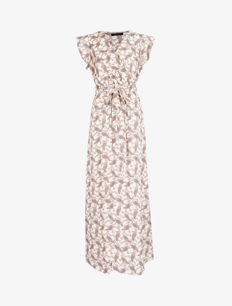 Robe à imprimé cachemire - beige