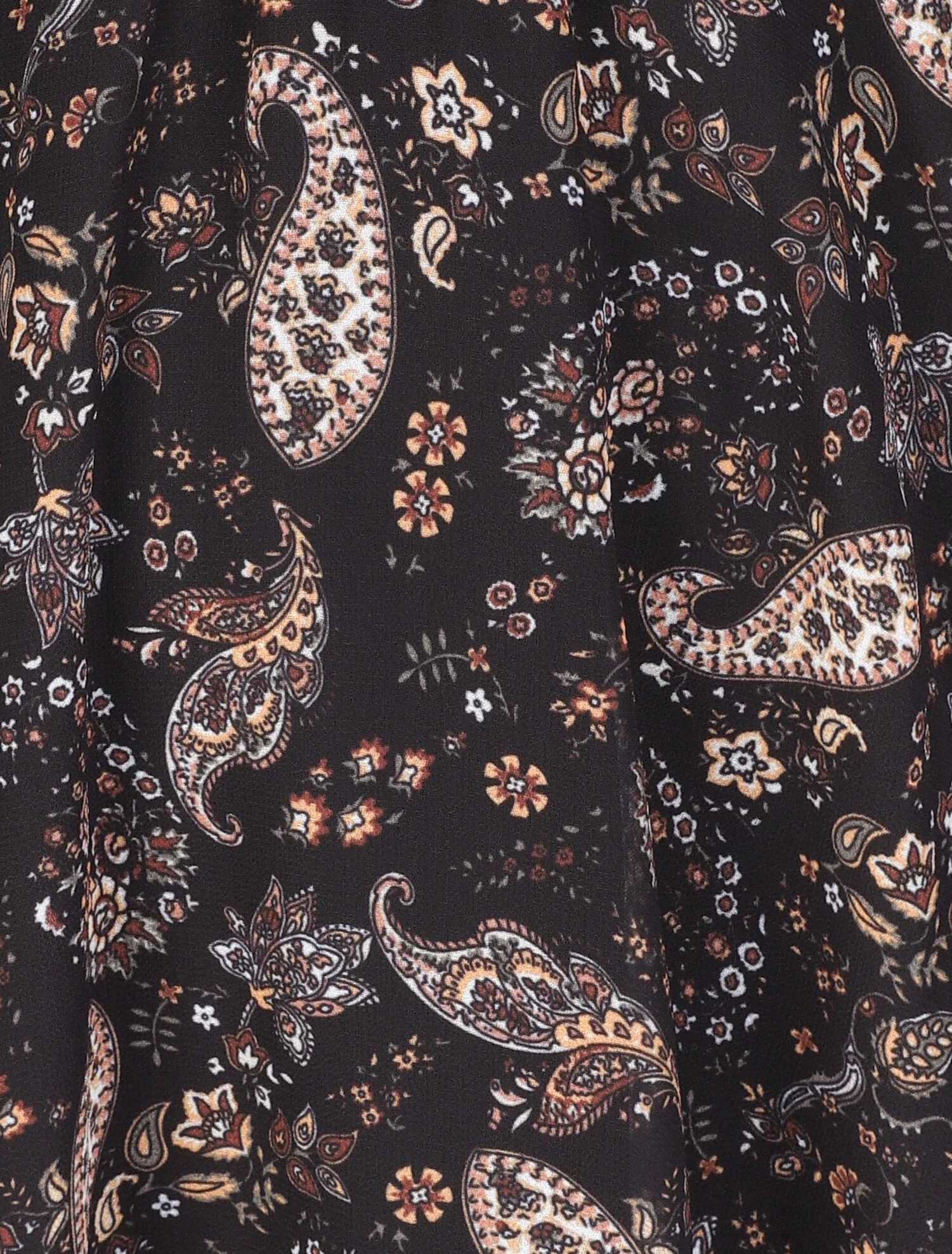 Robe à imprimé cachemire - Noir - Image 3