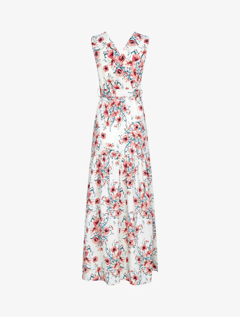 Robe à imprimé floral - ecru - Image 2