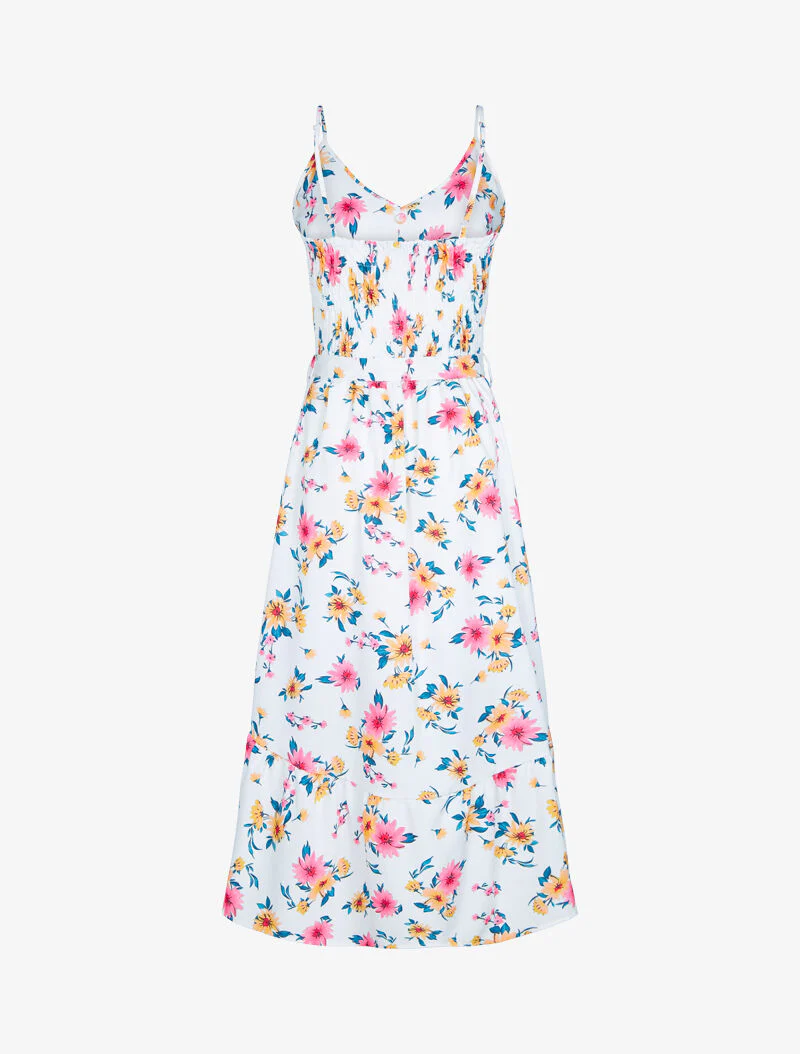 Robe asymétrique à imprimés - blanc - Image 2