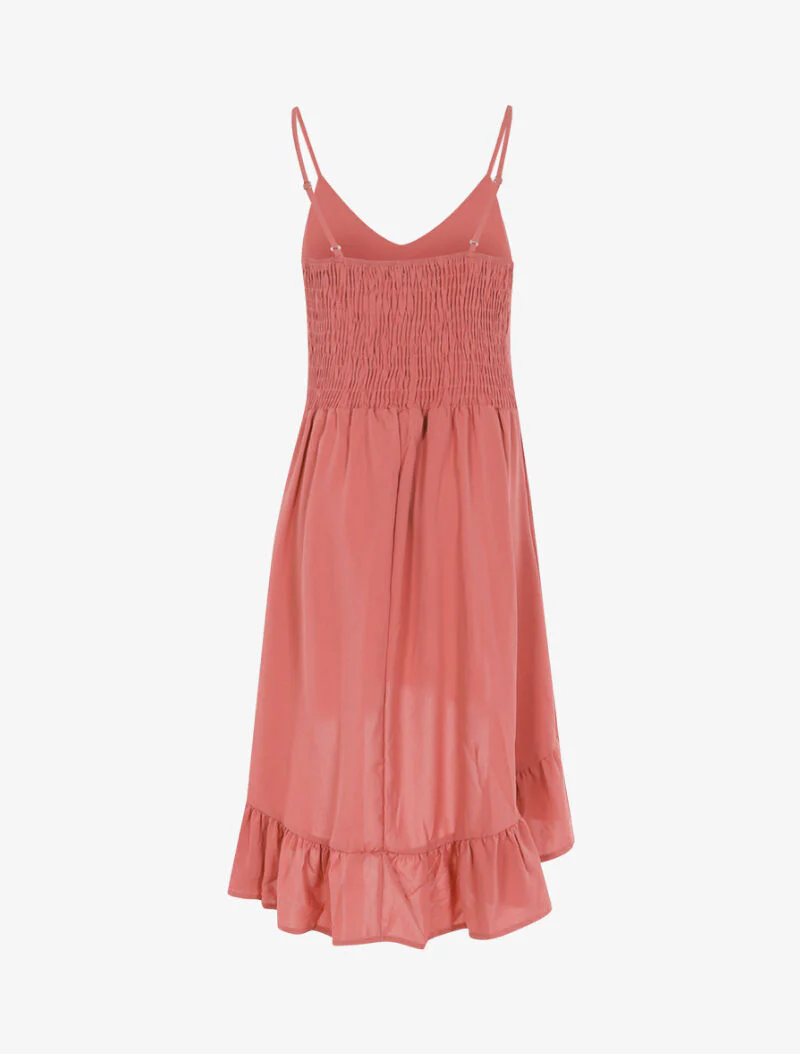 Robe asymétrique volantée - rose - Image 3