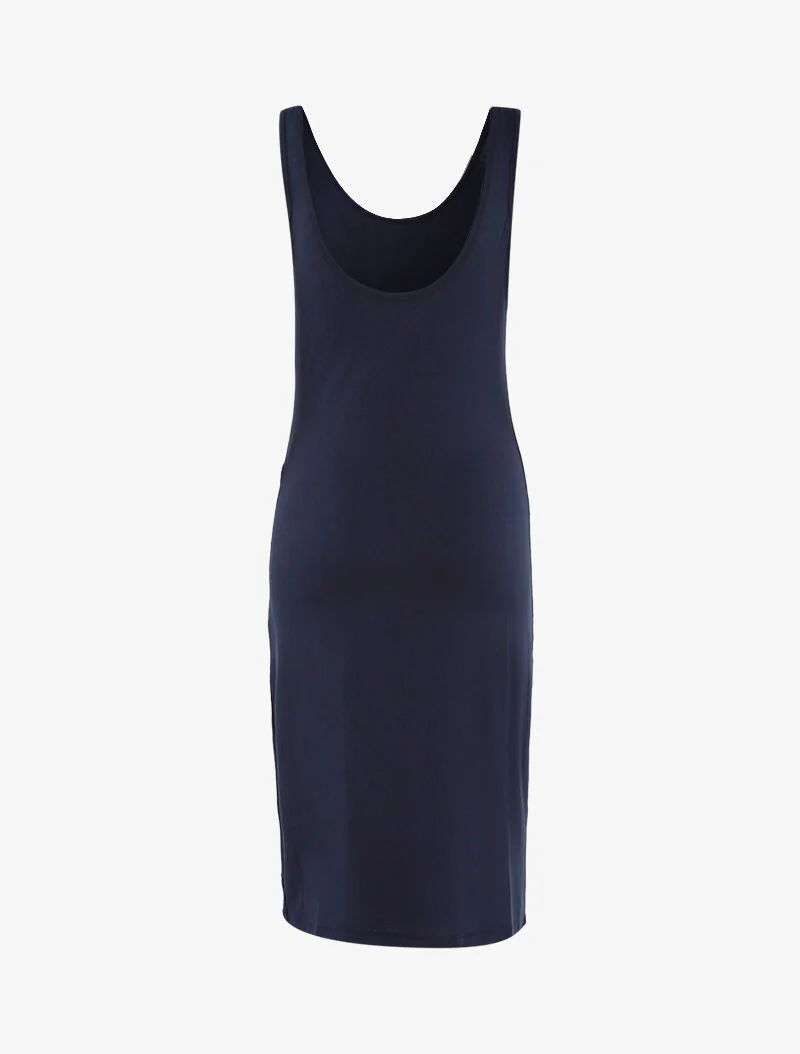 Robe basique à boutonnière - marine - Image 2