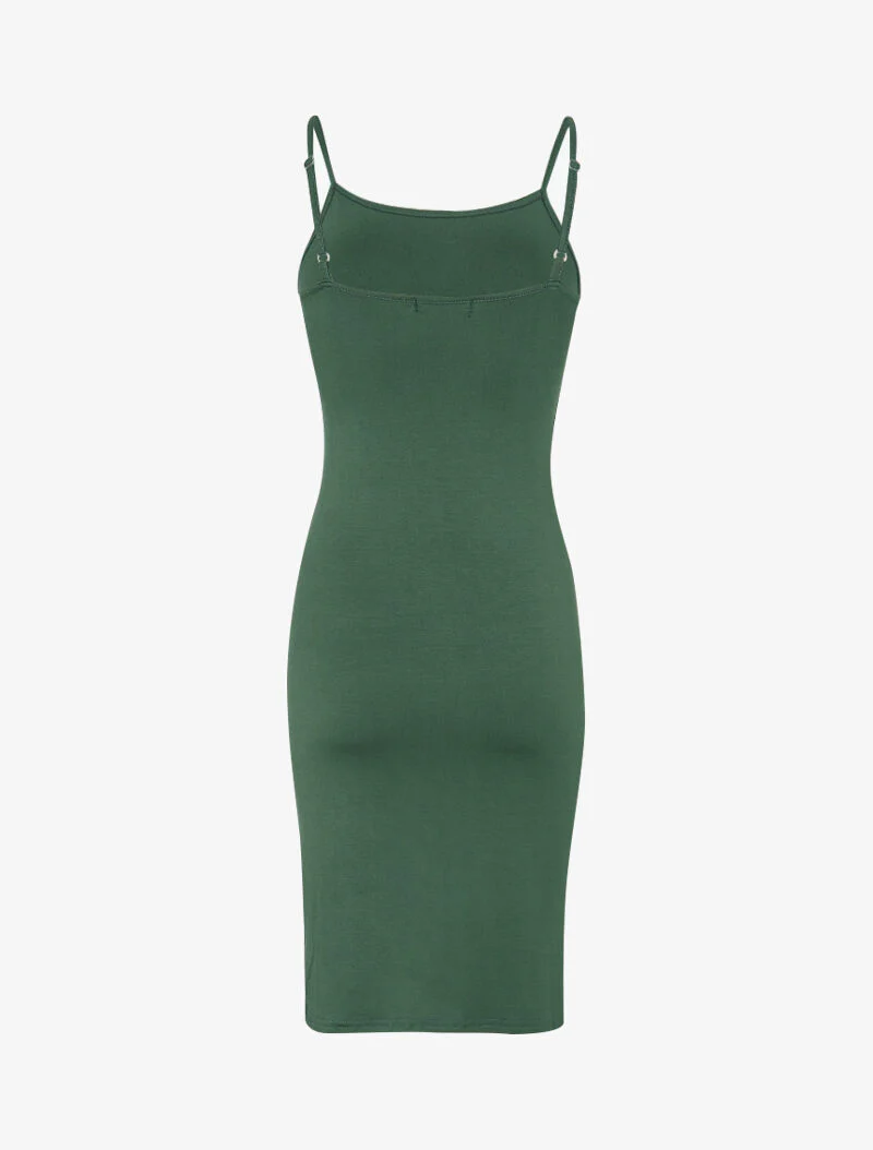 Robe basique unie - vert - Image 2