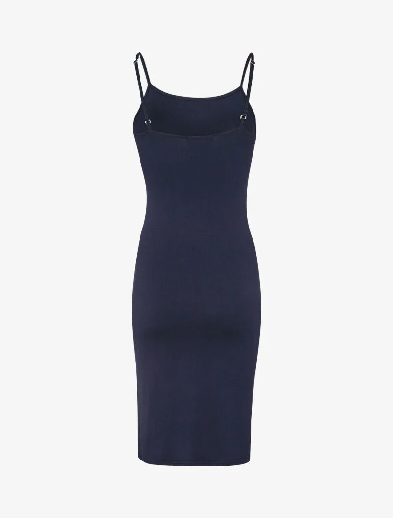 Robe basique unie - marine - Image 2