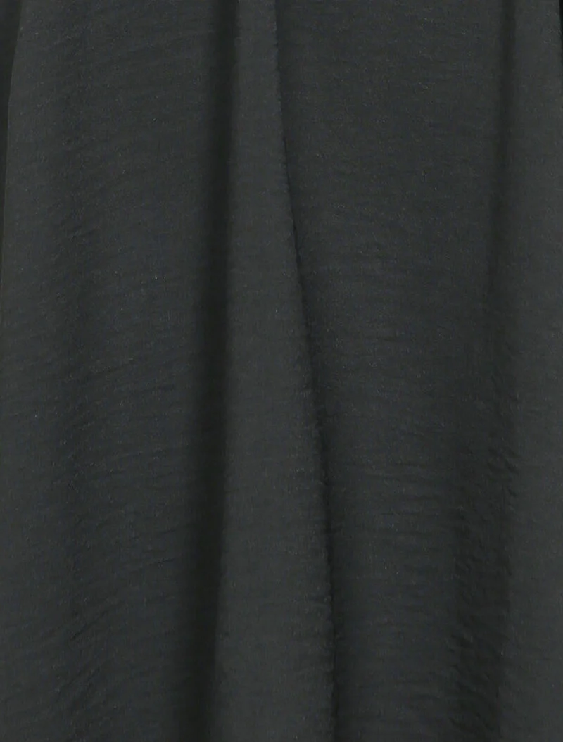 Robe chemise coupe patineuse - Noir - Image 3