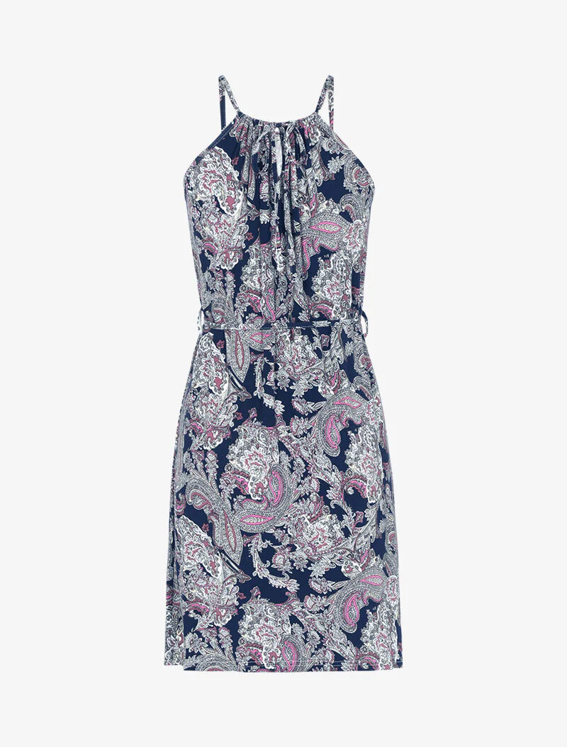 Robe fluide à imprimé cachemire - rose - Image 2