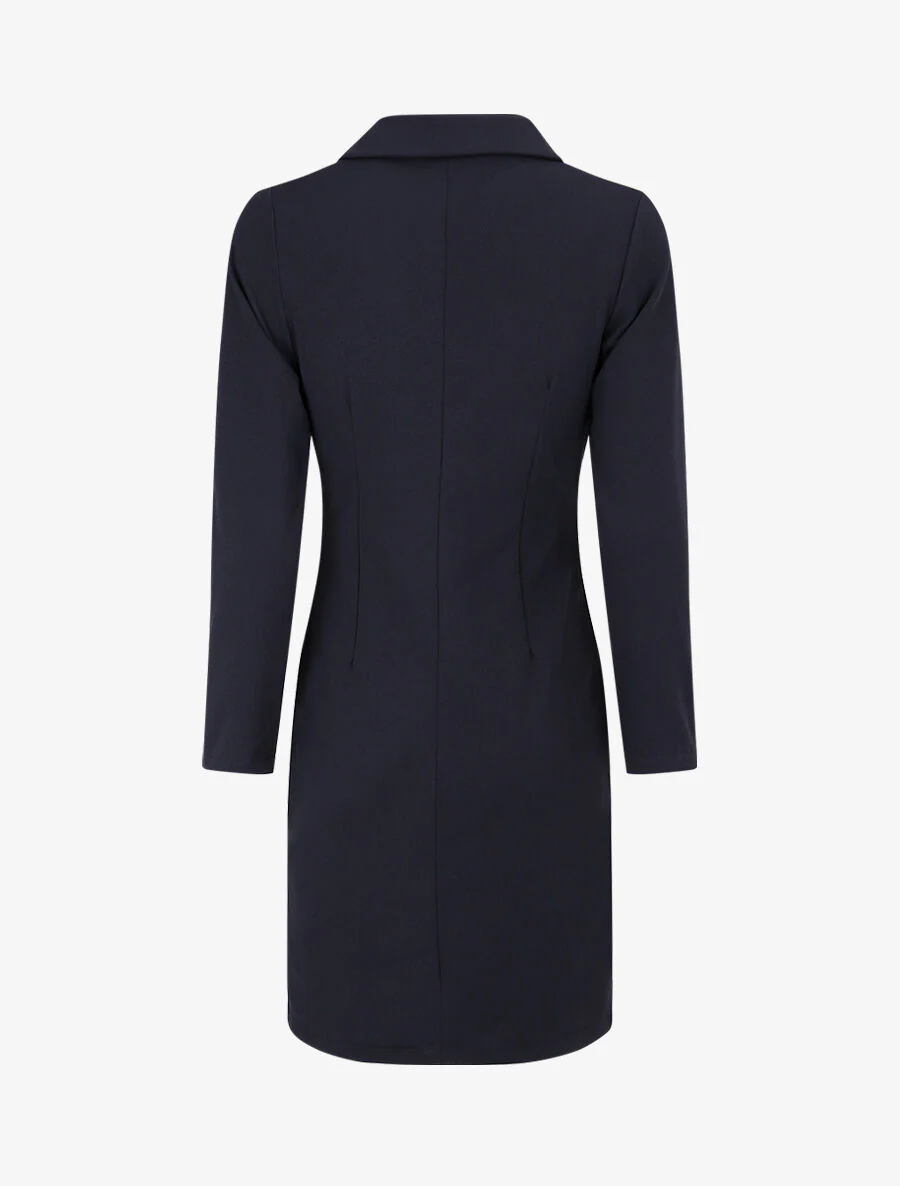 Robe fourreau style tailleur - Marine - Image 2
