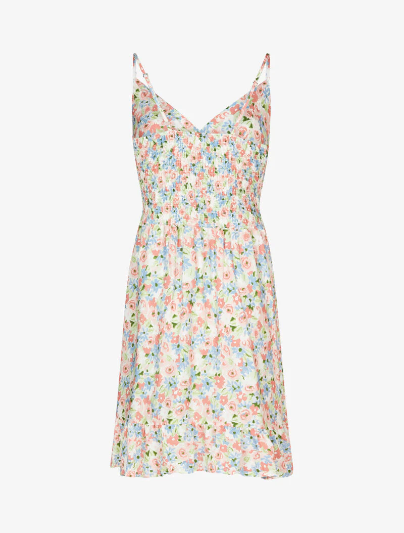 Robe légère fleurie à cache coeur - rose - Image 2