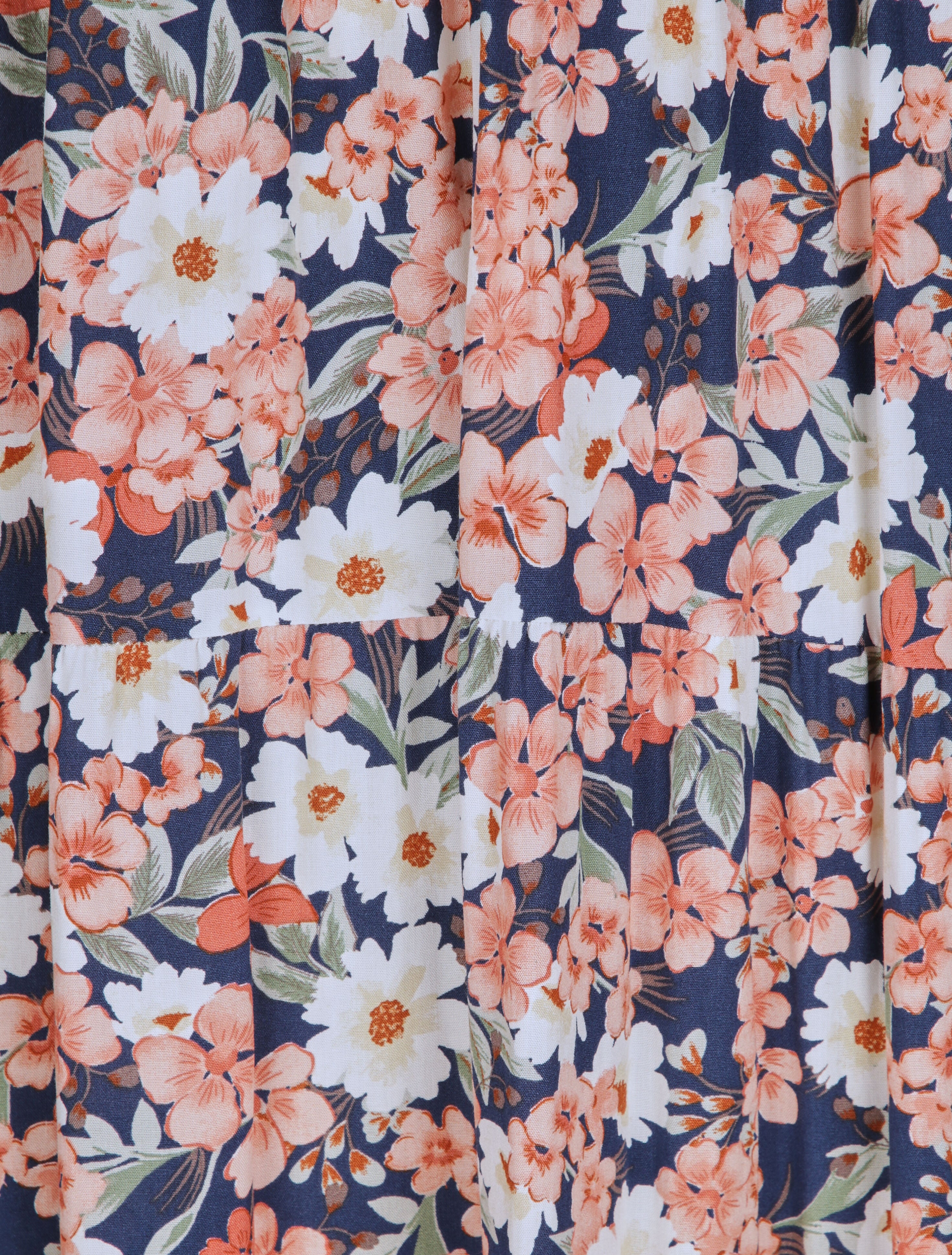 Robe longue à imprimé fleuri - Marine - Image 3