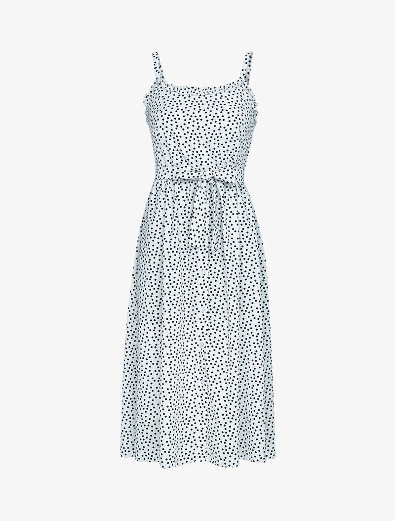 Robe longue à pois - ecru - Image 2