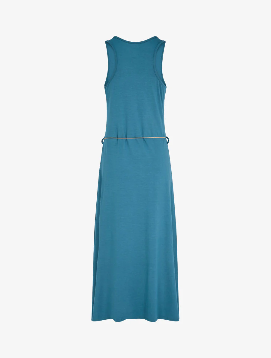 Robe longue basique sans manches - Bleu canard - Image 2