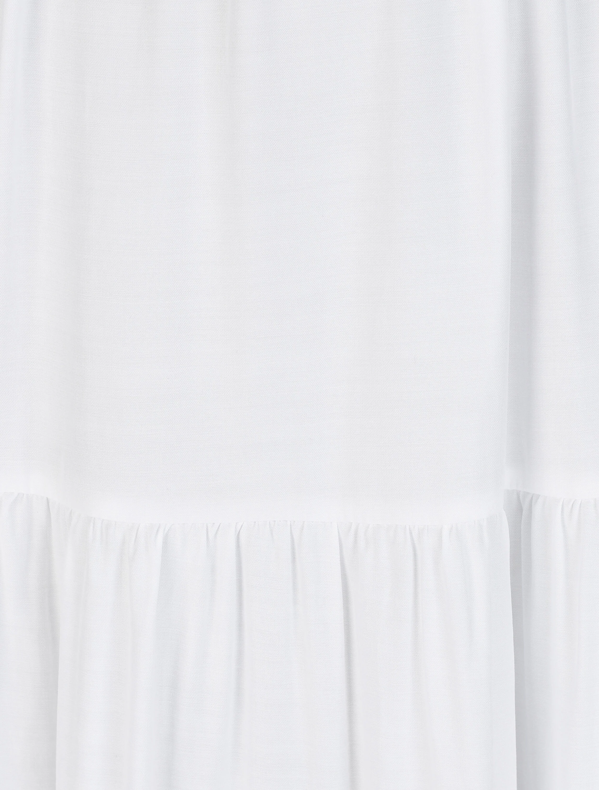 Robe longue empire unie à bretelles à perles - Blanc - Image 3
