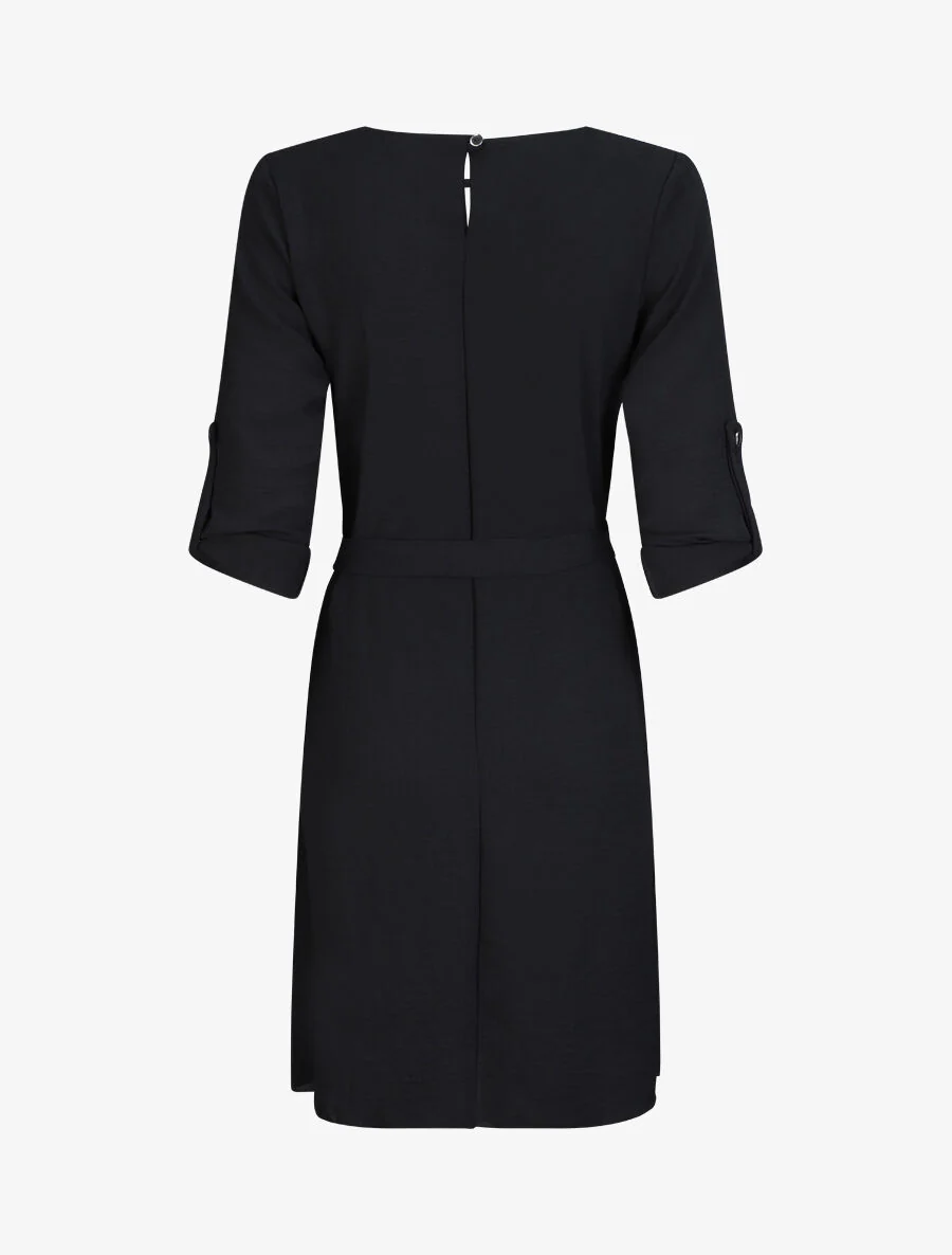 Robe longue fluide - Noir - Image 2