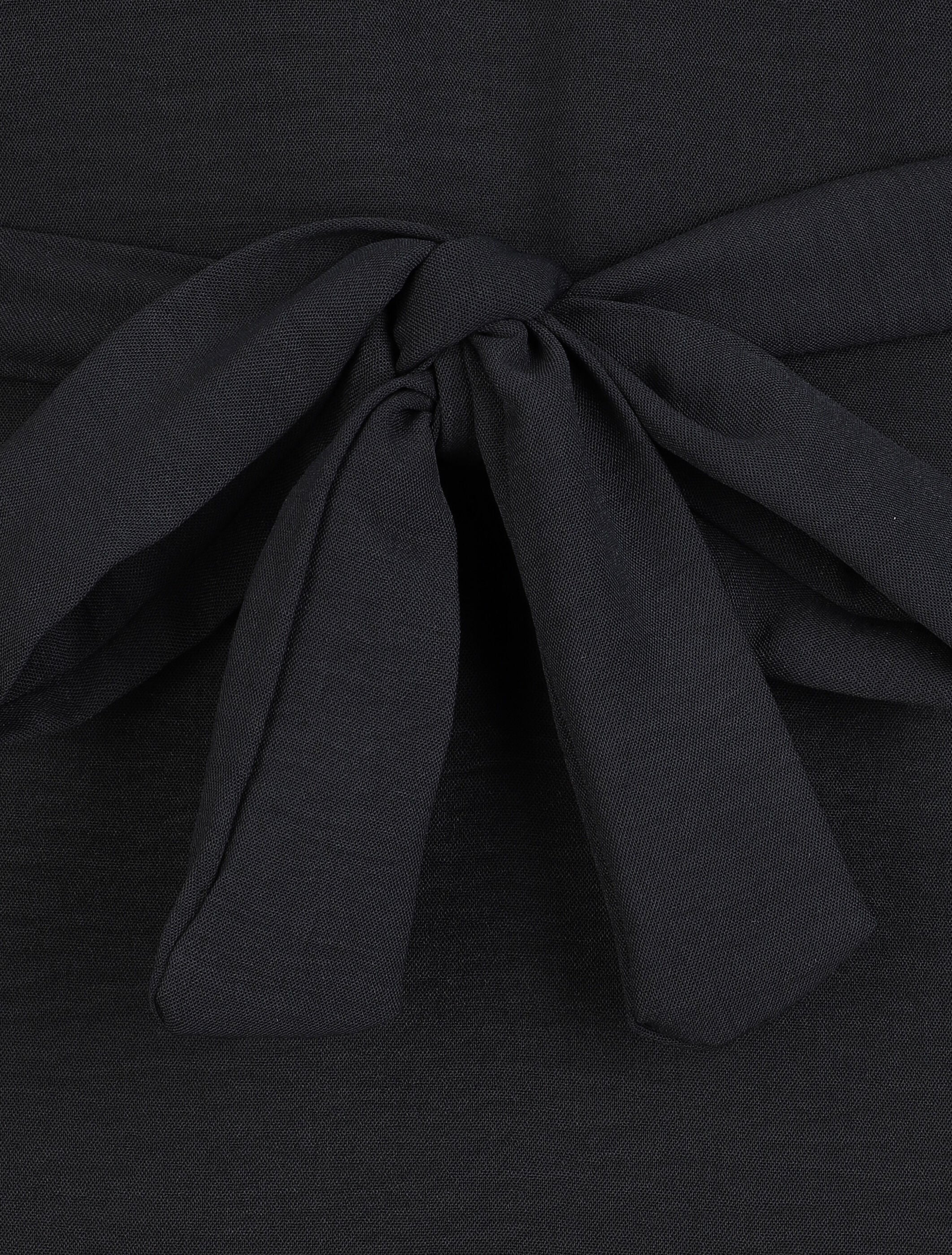 Robe longue fluide - Noir - Image 3