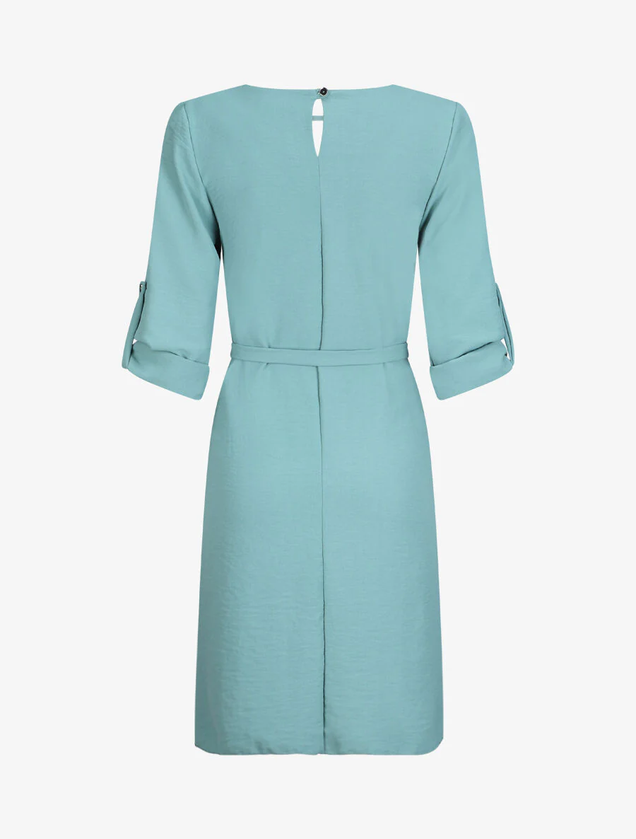 Robe longue fluide - Vert d'eau - Image 2
