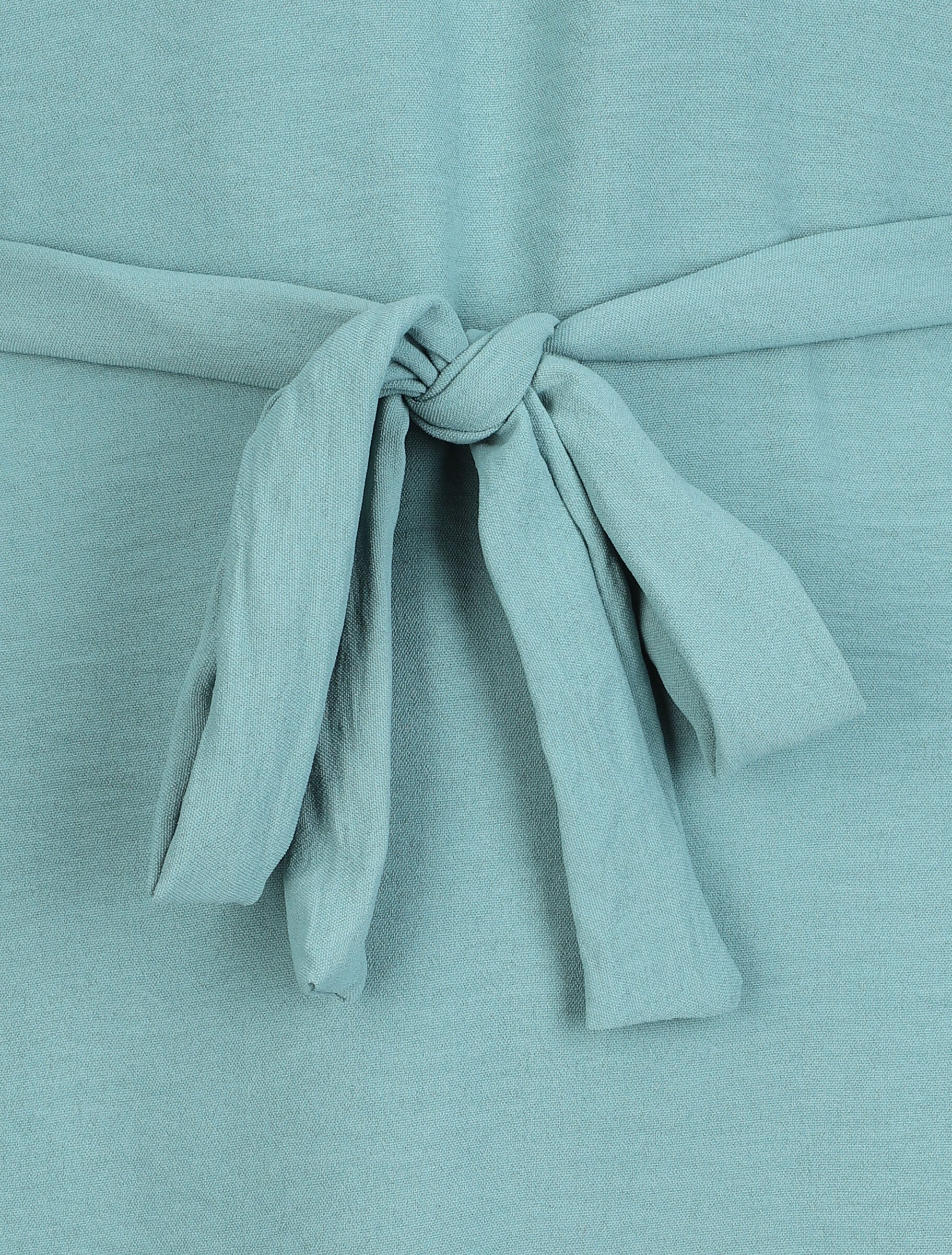 Robe longue fluide - Vert d'eau - Image 3