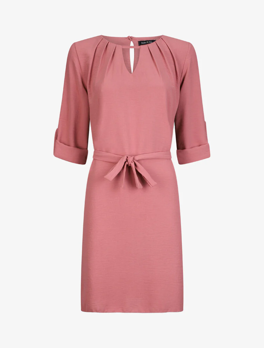 Robe longue fluide - Vieux rose