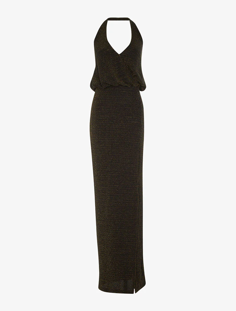 Robe longue pailletée - or - Image 2