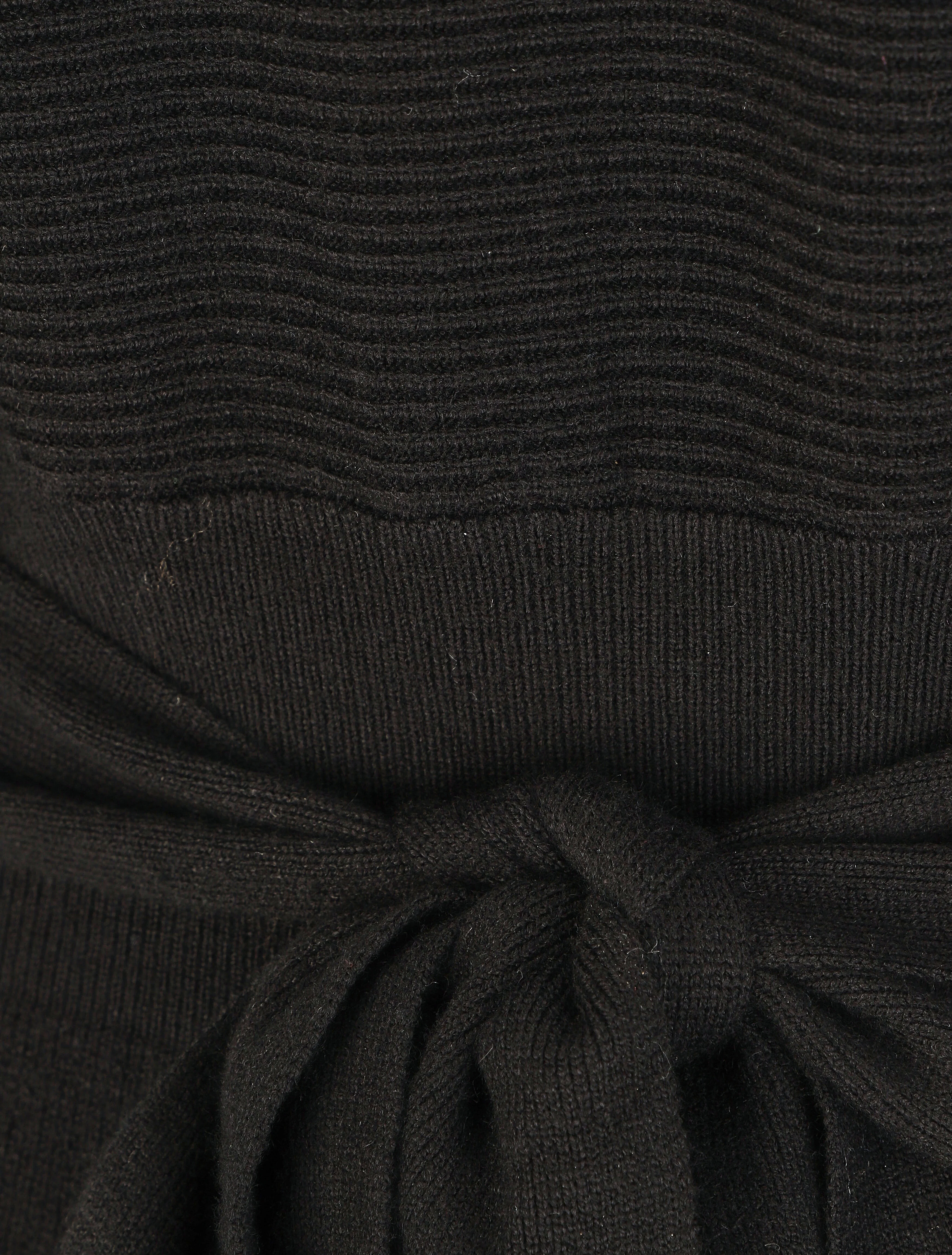 Robe mi-longue ajourée dans le dos - Noir - Image 3