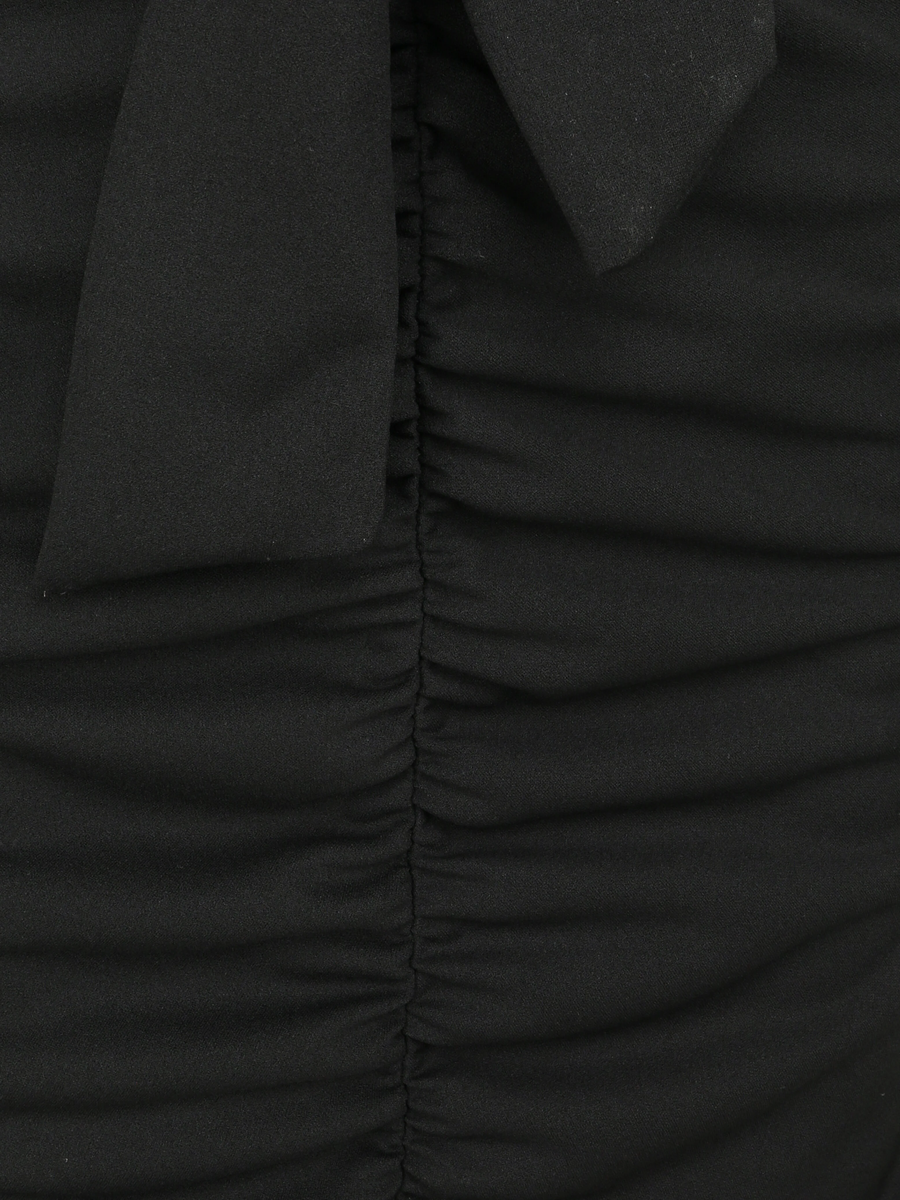 Robe moulante à détail froncés - Noir - Image 3