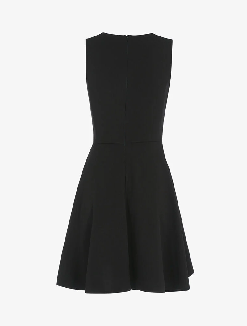 Robe patineuse à boucle contrastante - Noir - Image 2