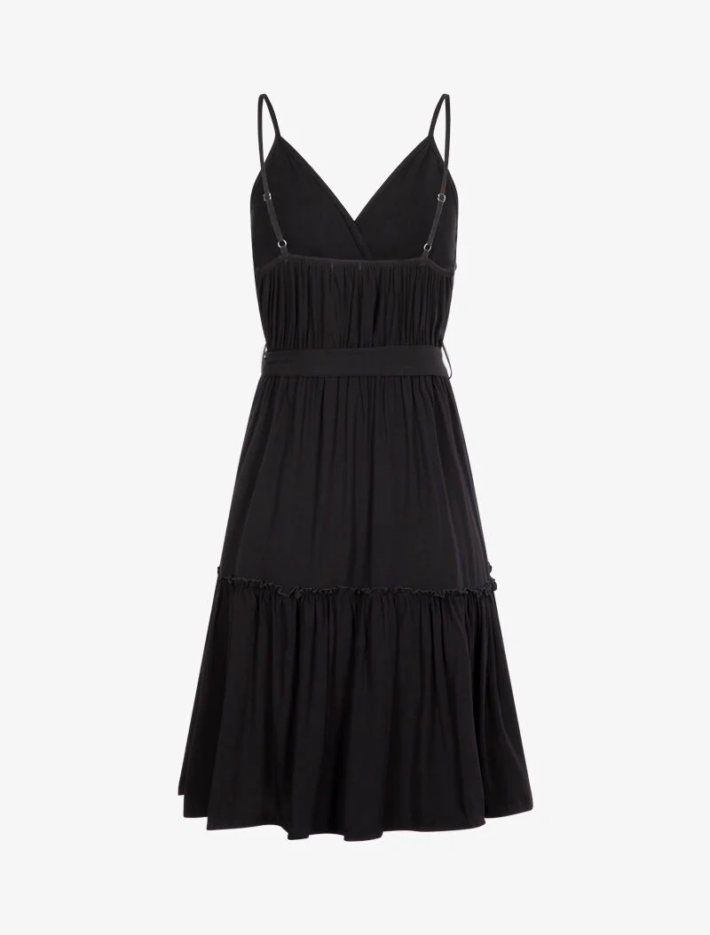 Robe patineuse à fines bretelles - noir - Image 2