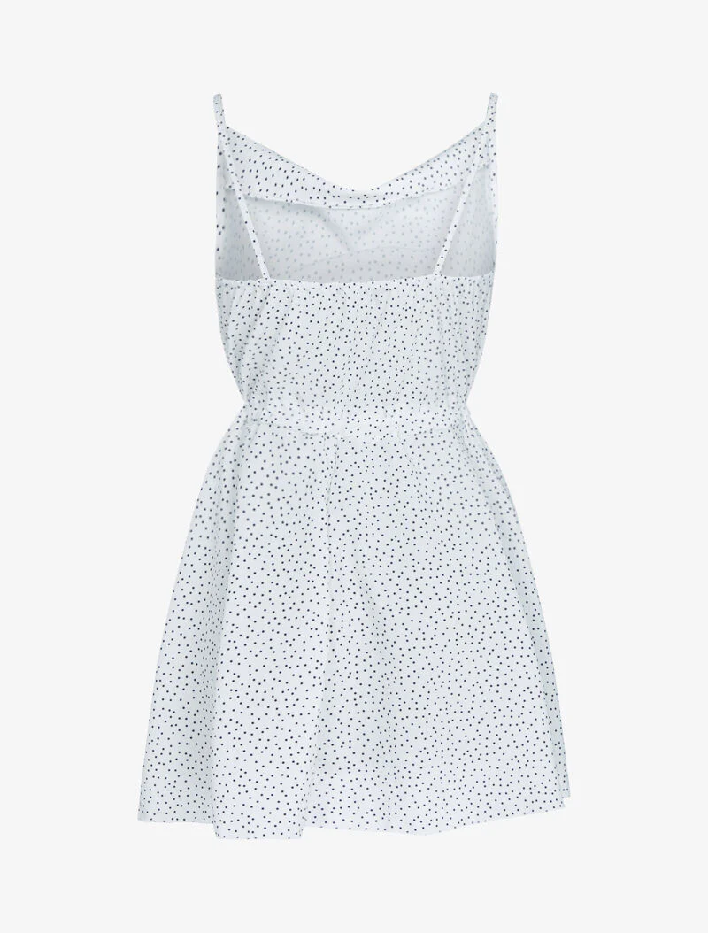Robe patineuse à pois - ecru - Image 2