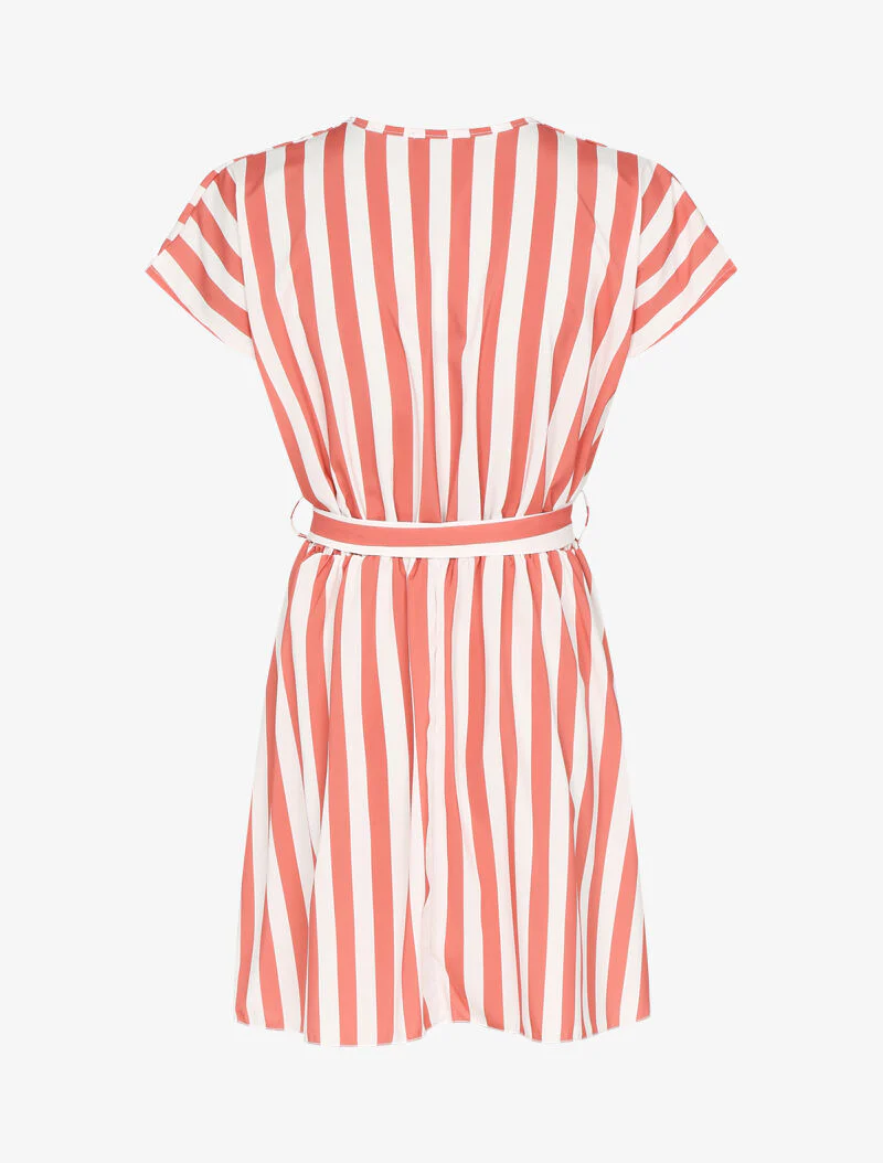 Robe patineuse à rayures - corail - Image 2