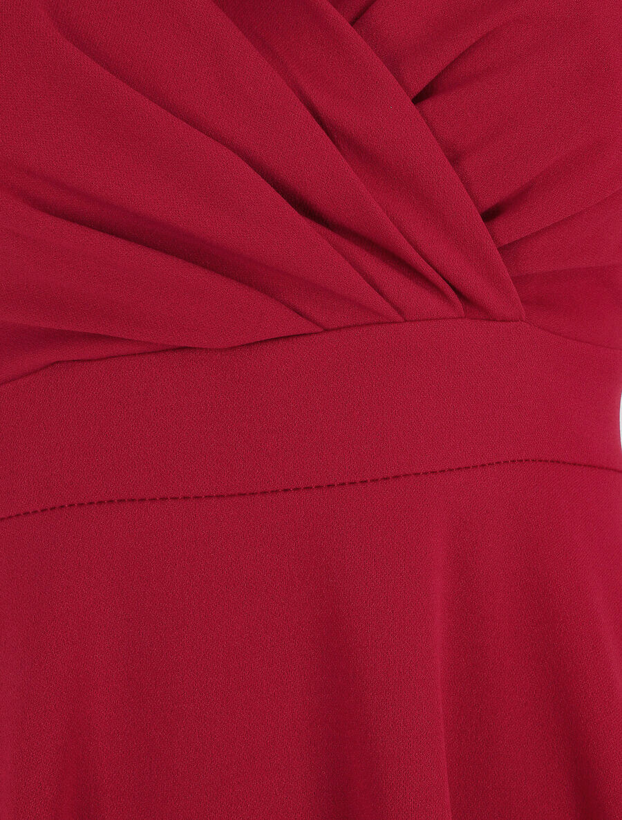 Robe patineuse courte à bretelles - Framboise - Image 4