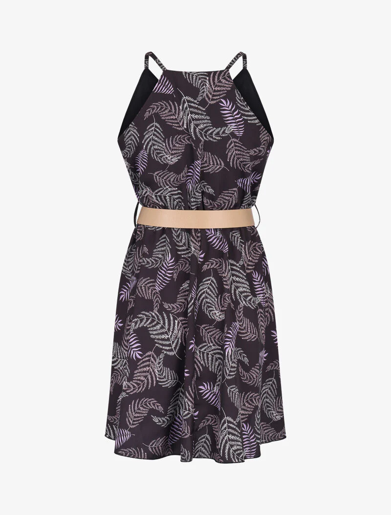 Robe patineuse imprimé fougères - noir - Image 2