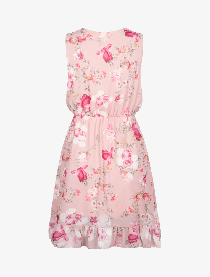 Robe portefeuille à imprimé floral - rose - Image 2