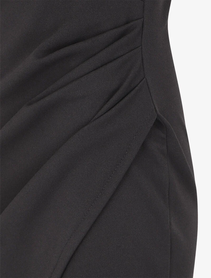 Robe portefeuille cache coeur - Noir - Image 3