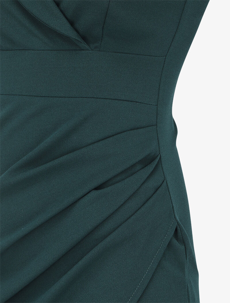 Robe portefeuille cache coeur - Vert - Image 3