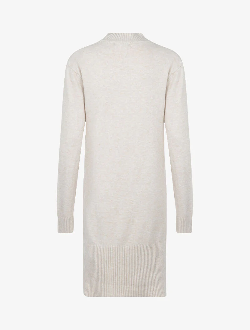 Robe pull à bandes entrelacées - beige - Image 2