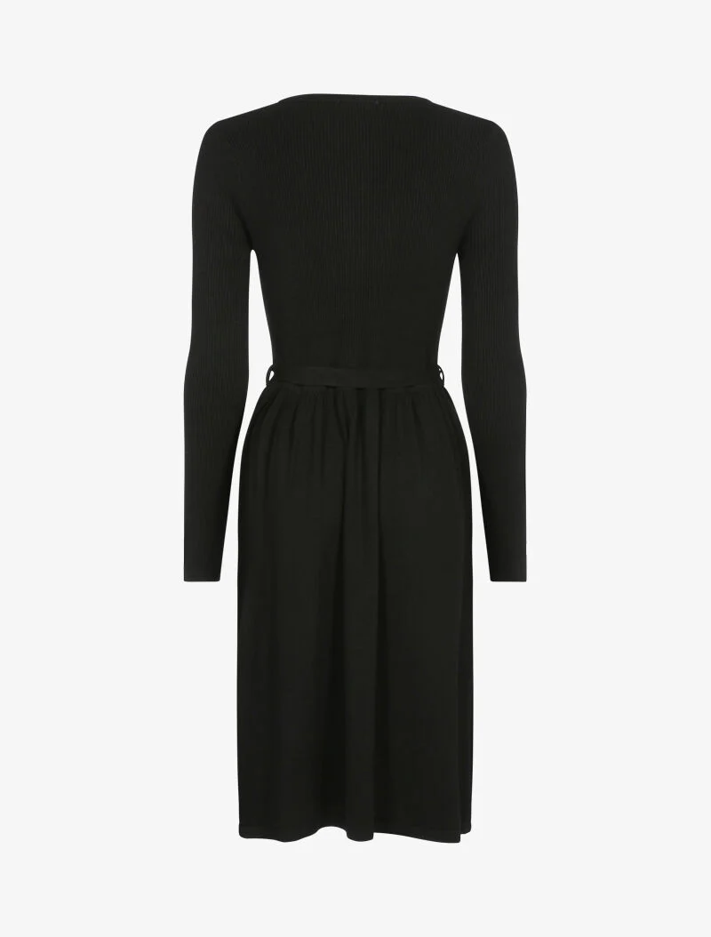 Robe-pull à buste boutonné - noir - Image 2