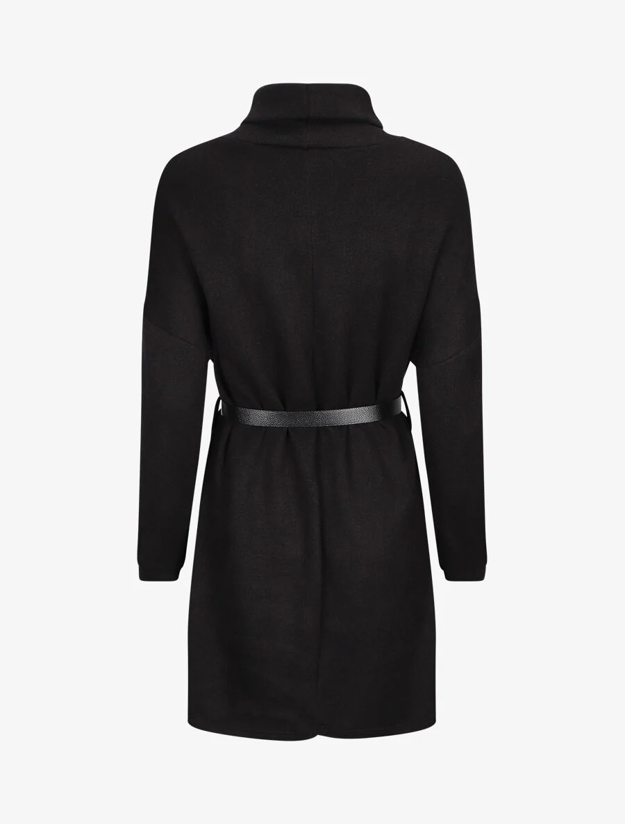 Robe pull à col roulé - Noir - Image 2