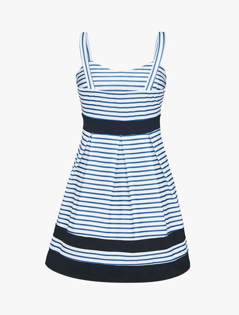 Robe rayée à bandes contrastantes - marine - Image 2