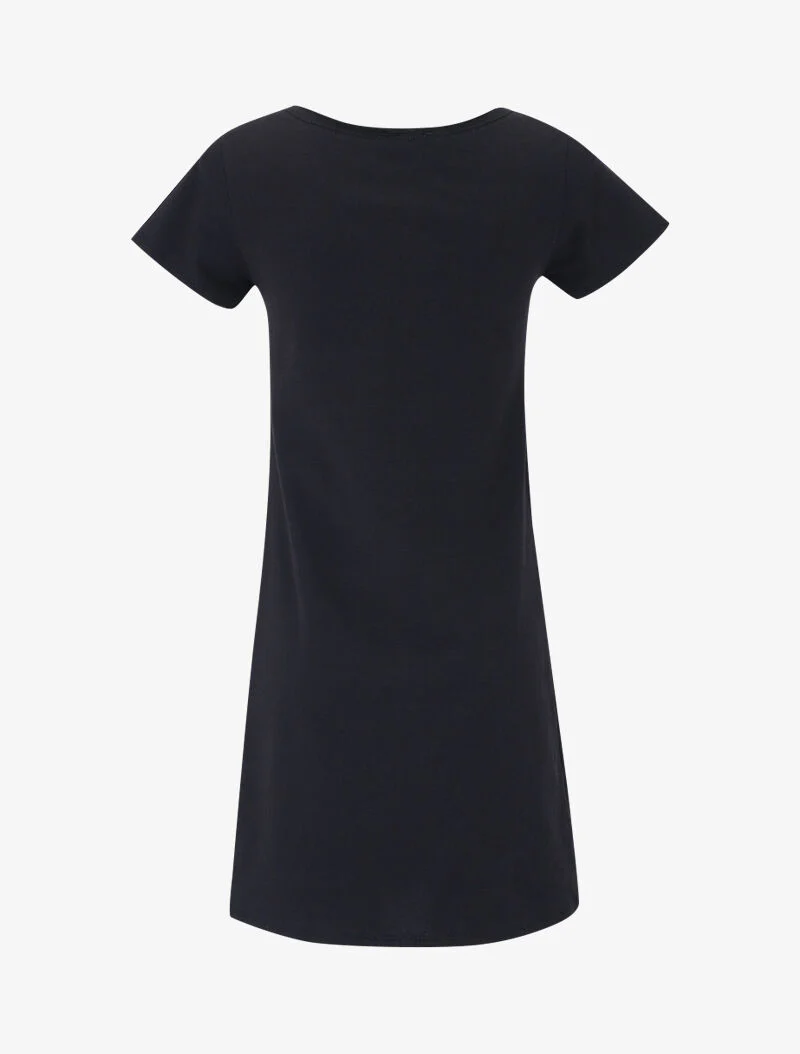 Robe t-shirt à flocage - noir - Image 2